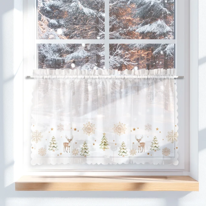 Perdele scurte de Crăciun