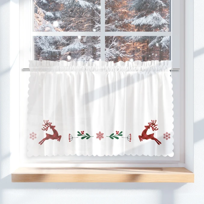 Perdele scurte de Crăciun