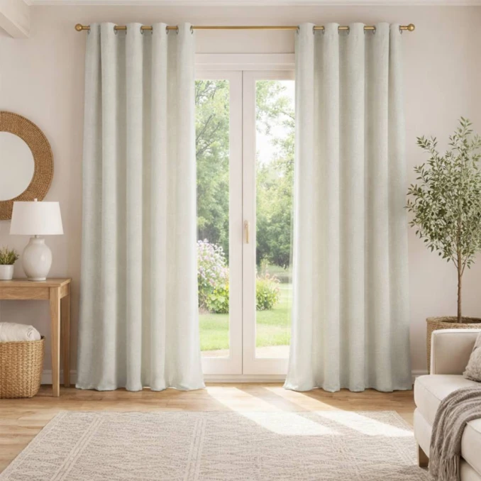 Draperii din in cu inele (opace)